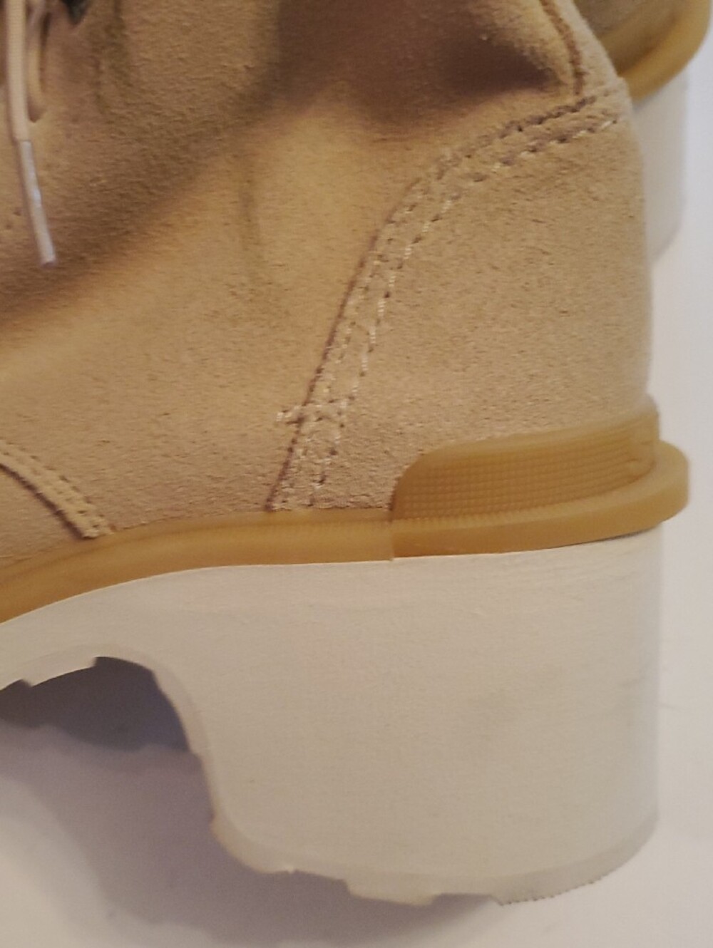 Sorel Women's Lace-Up Suede Platform Boots in Beige - Picture 3 of 13